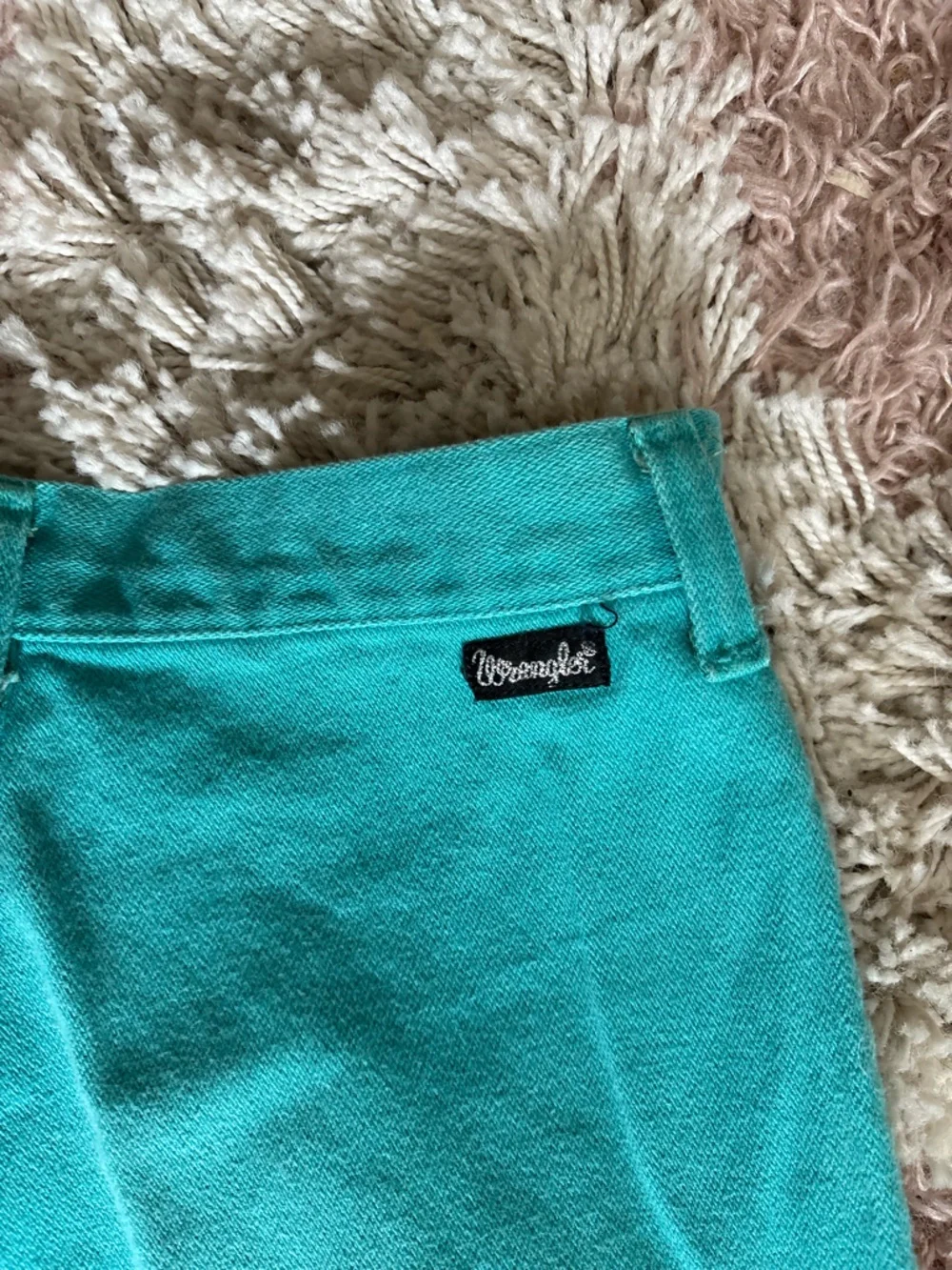 Wrangler Vintage Turquoise High-Waist Jeans
